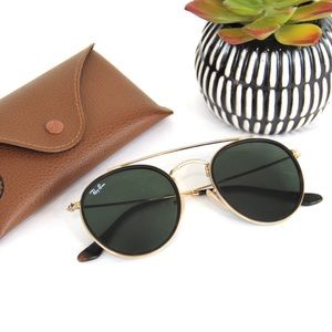 RAY-BAN Double Round Bridge Sunglasses